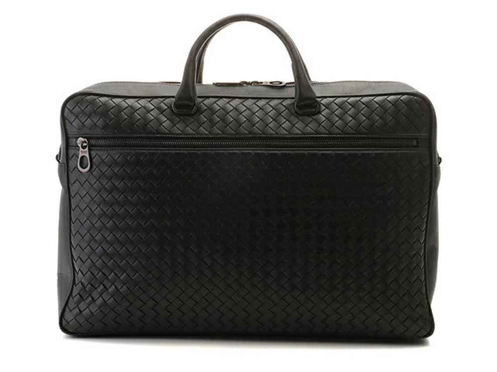 BOTTEGA VENETA Intrecciato Business Bag Leather Black